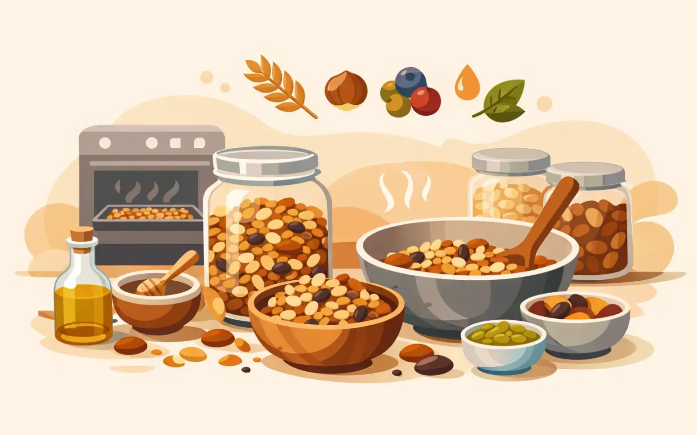 Cómo preparar granola casera nutritiva y rendidora