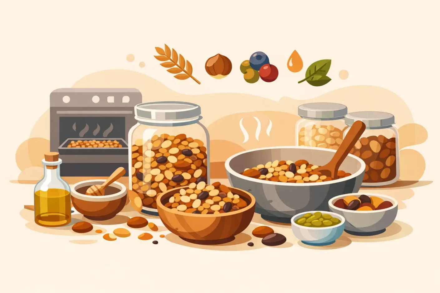 Cómo preparar granola casera nutritiva y rendidora