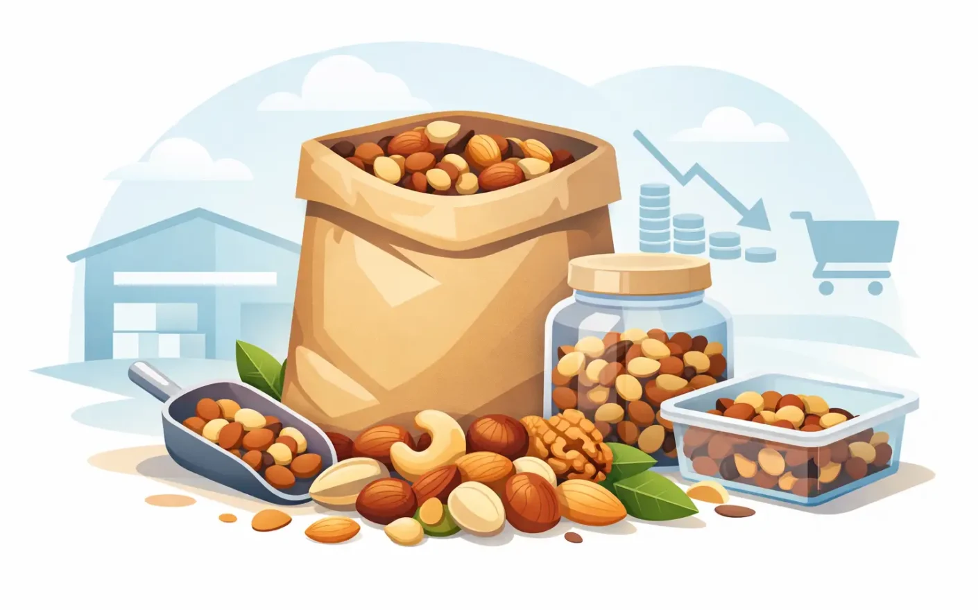Frutos secos formato 10 kg para ahorrar más