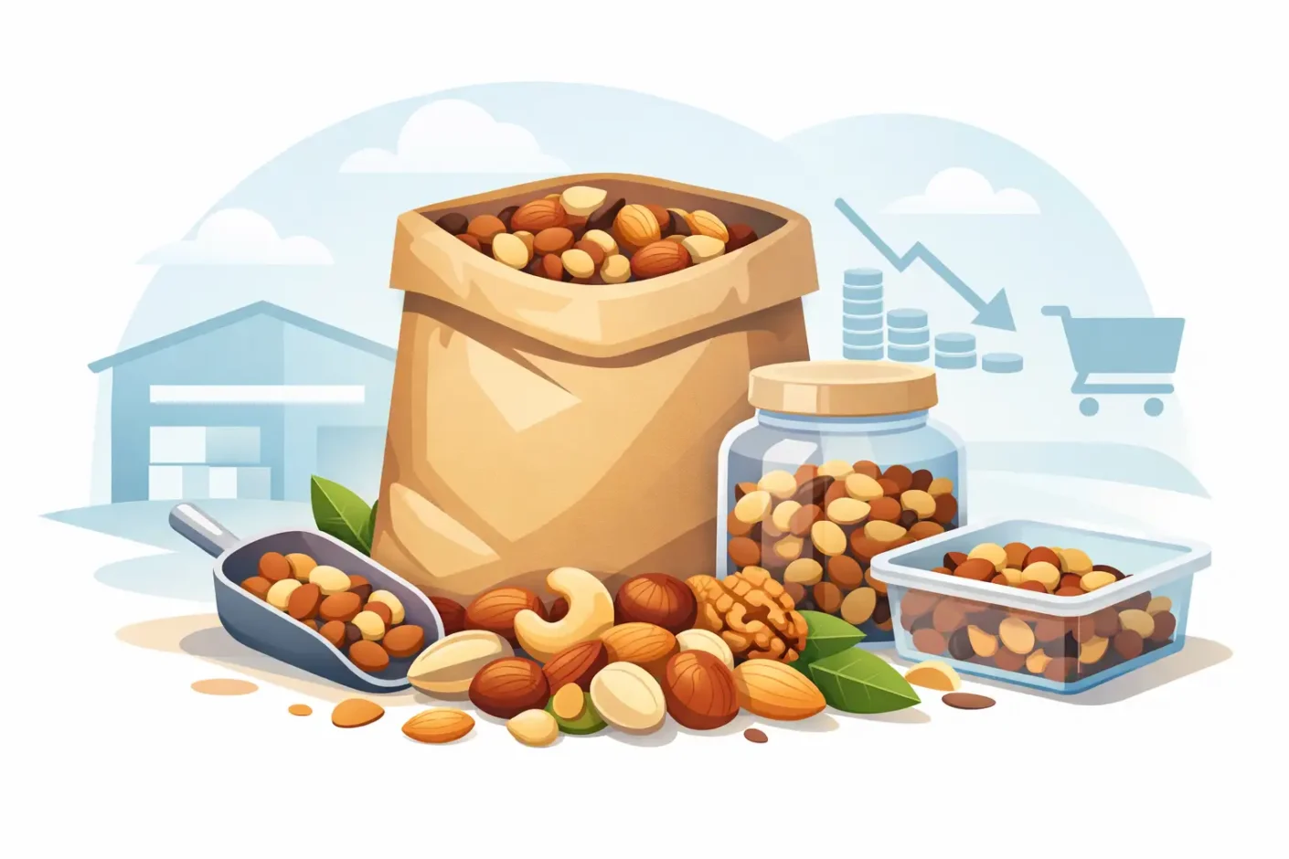 Frutos secos formato 10 kg para ahorrar más