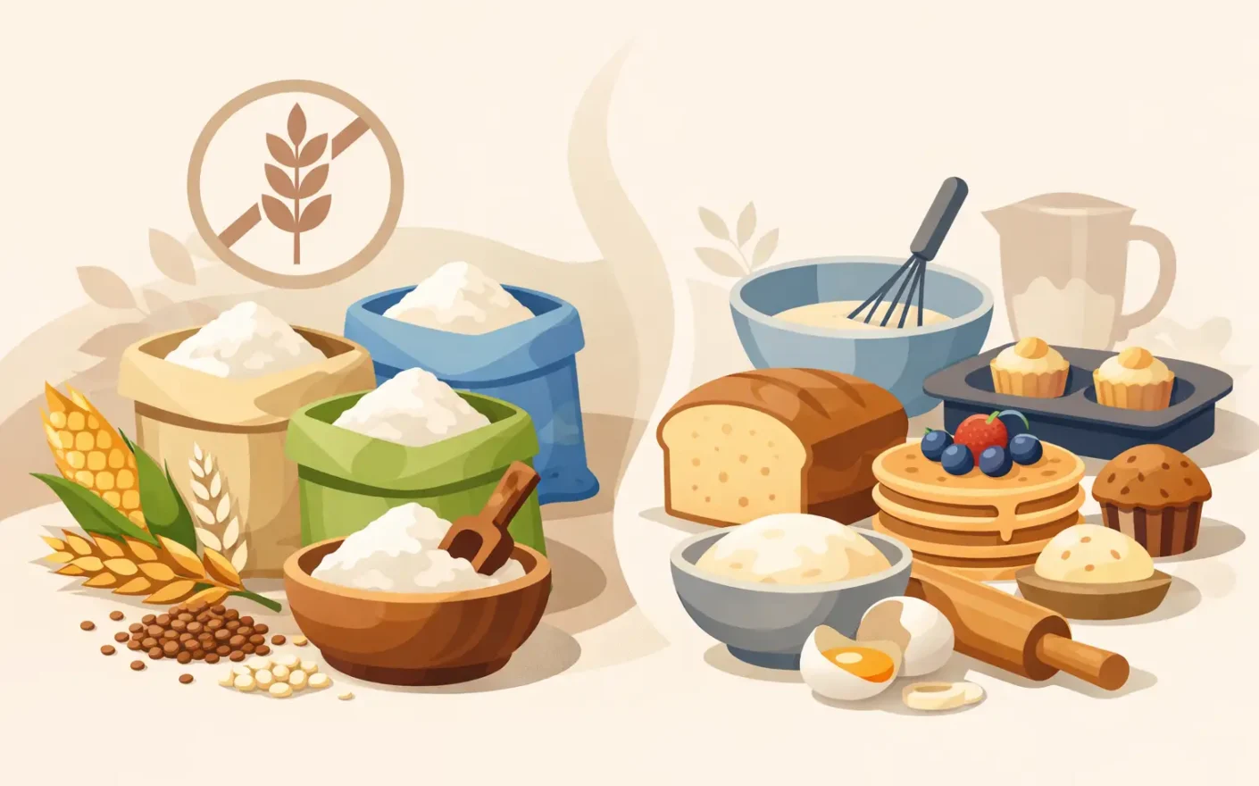 Mejores harinas sin gluten para cocinar y hornear