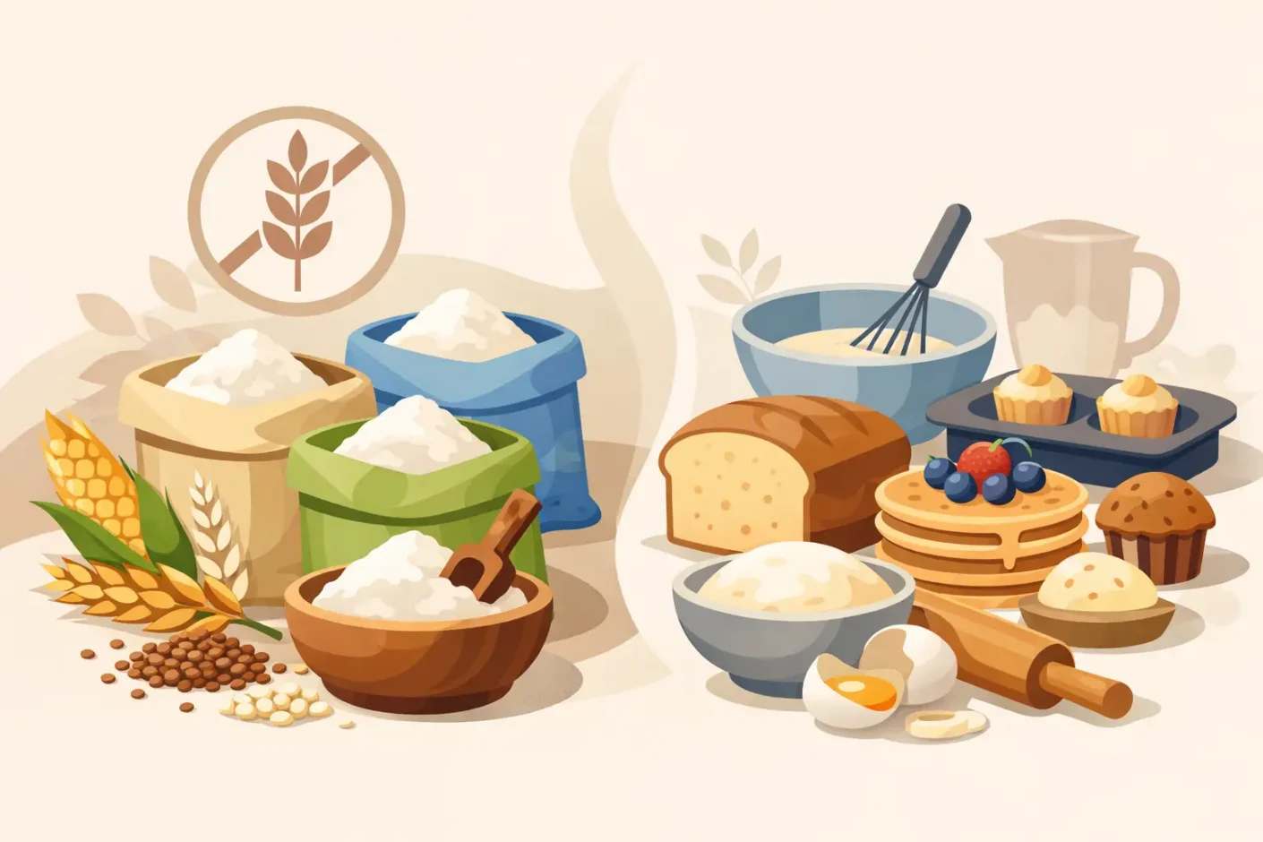Mejores harinas sin gluten para cocinar y hornear