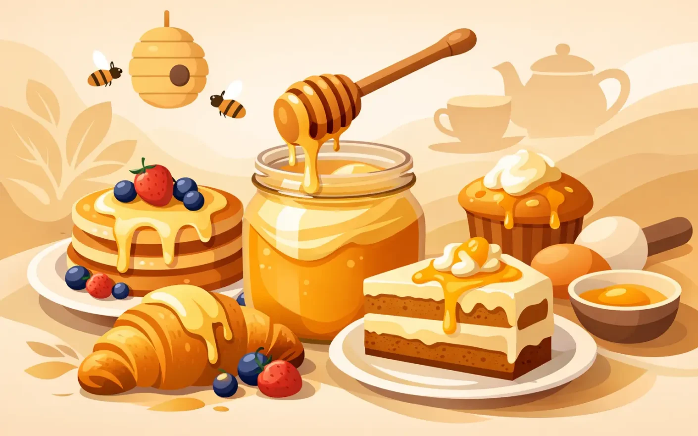 Miel cremosa para desayunos y repostería
