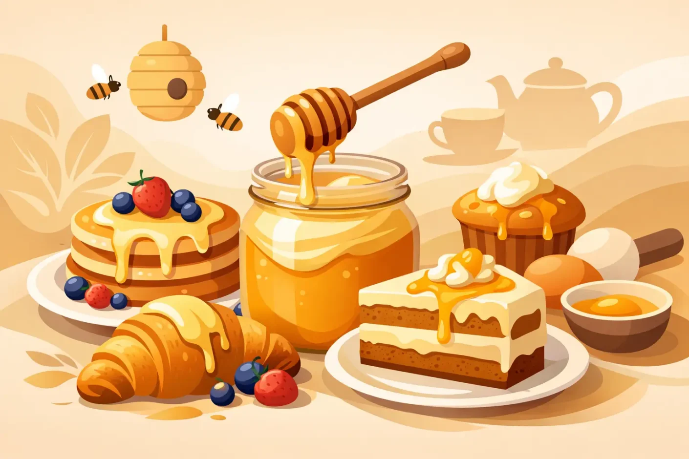 Miel cremosa para desayunos y repostería