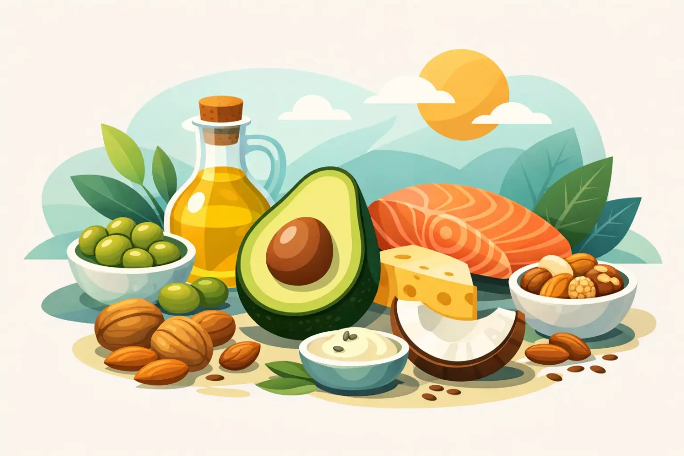 Alimentos ricos en grasas saludables para tu día
