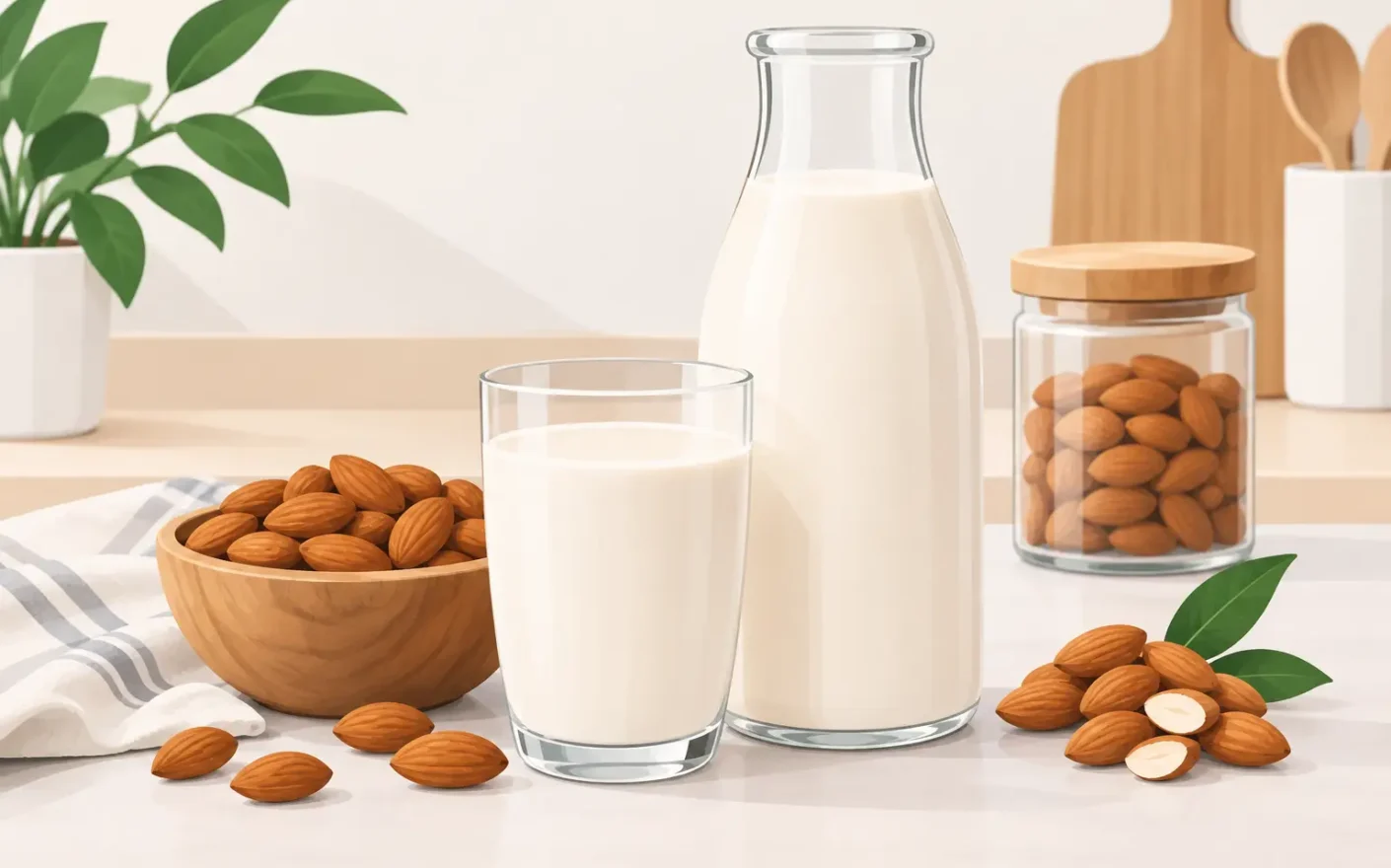 Cómo hacer leche de almendras fácil y rendidora