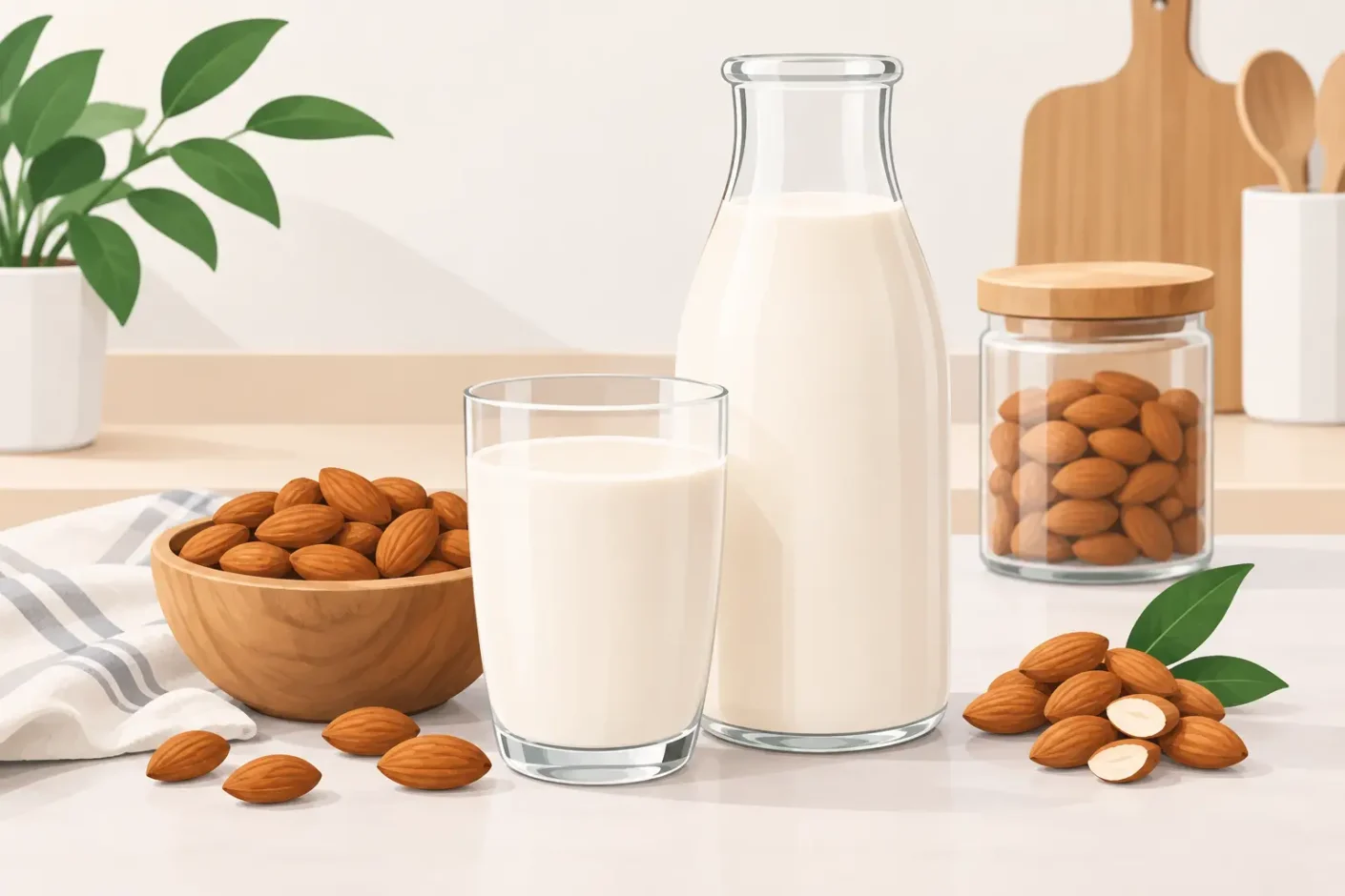 Cómo hacer leche de almendras fácil y rendidora